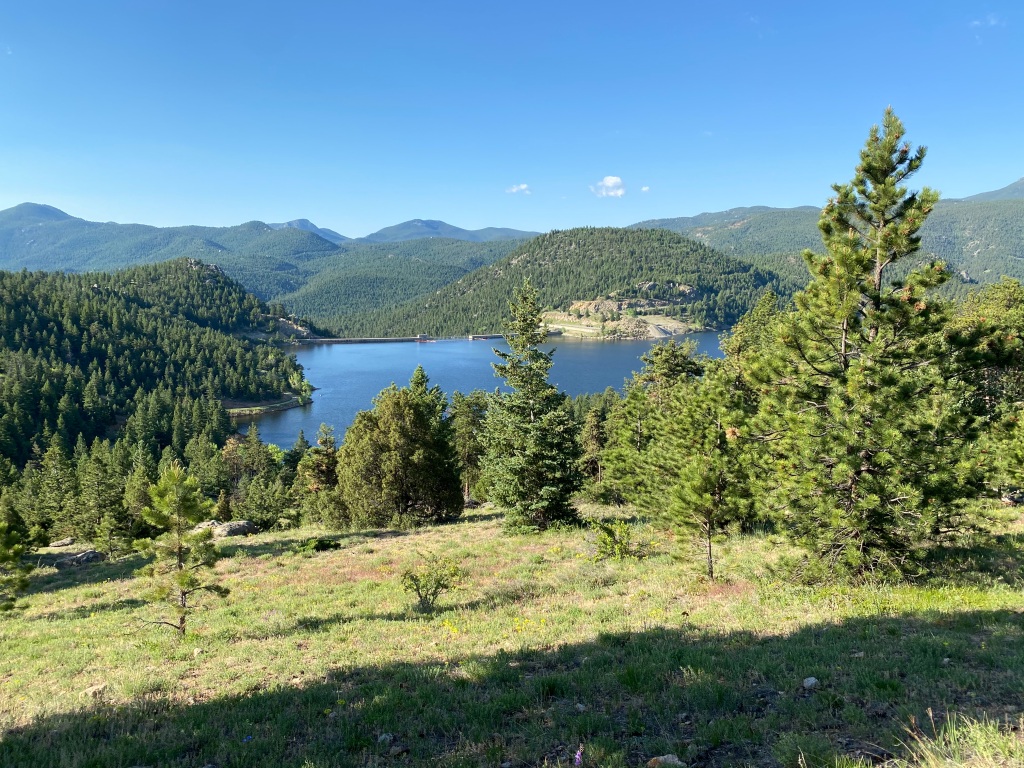 View of Gross Reservoir from the trail